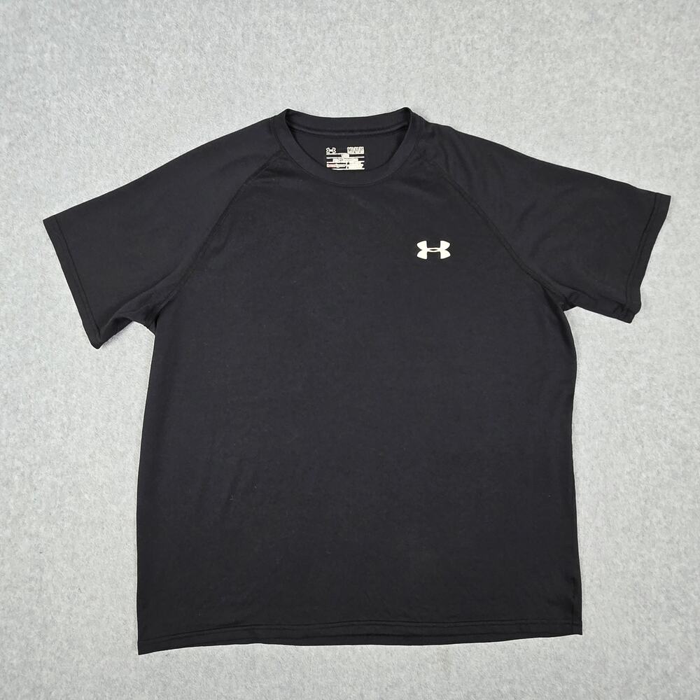 Under Armour Medium Black Short Sleeve Crewneck HeatGear T-Shirt